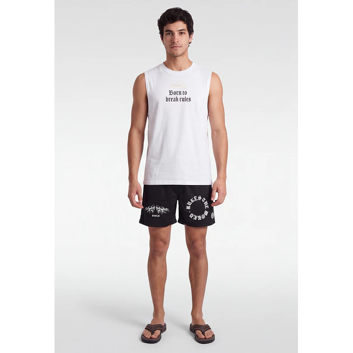 Traje De Baño Urbano Hombre Negro 3