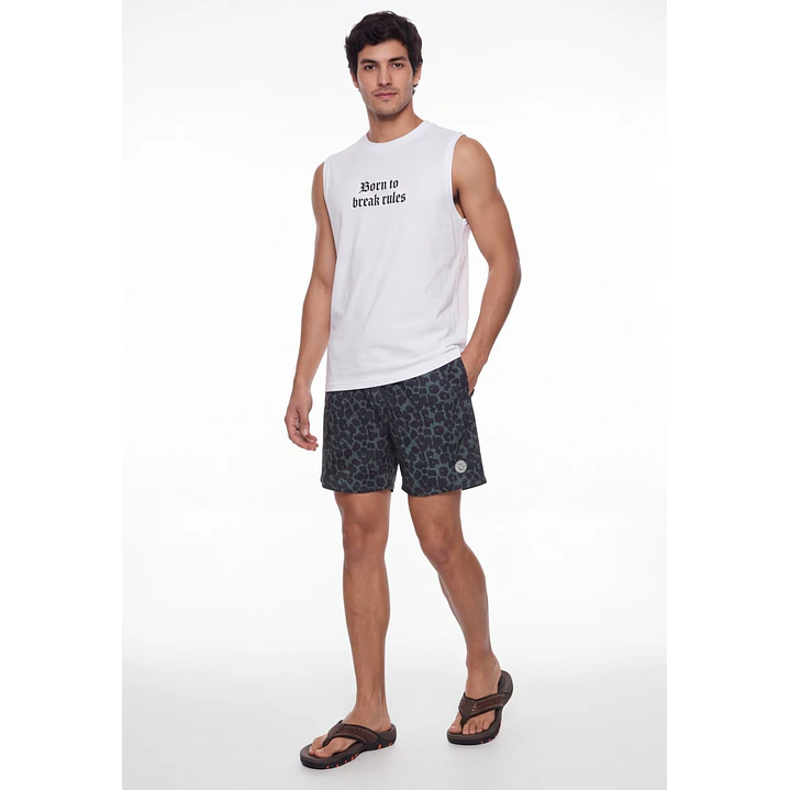 Traje De Baño Urbano Hombre Verde 3