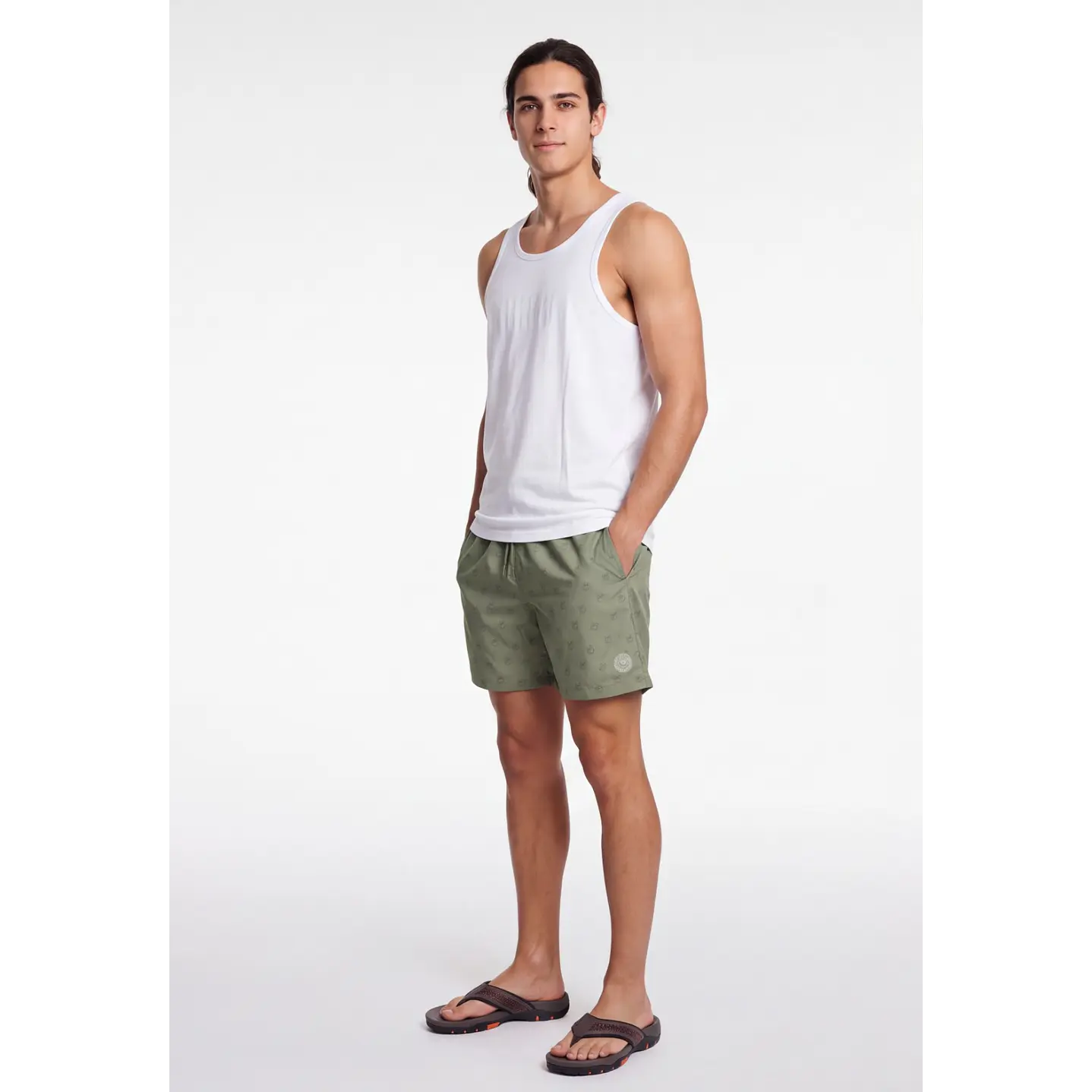 Traje De Baño Hombre Verde 3