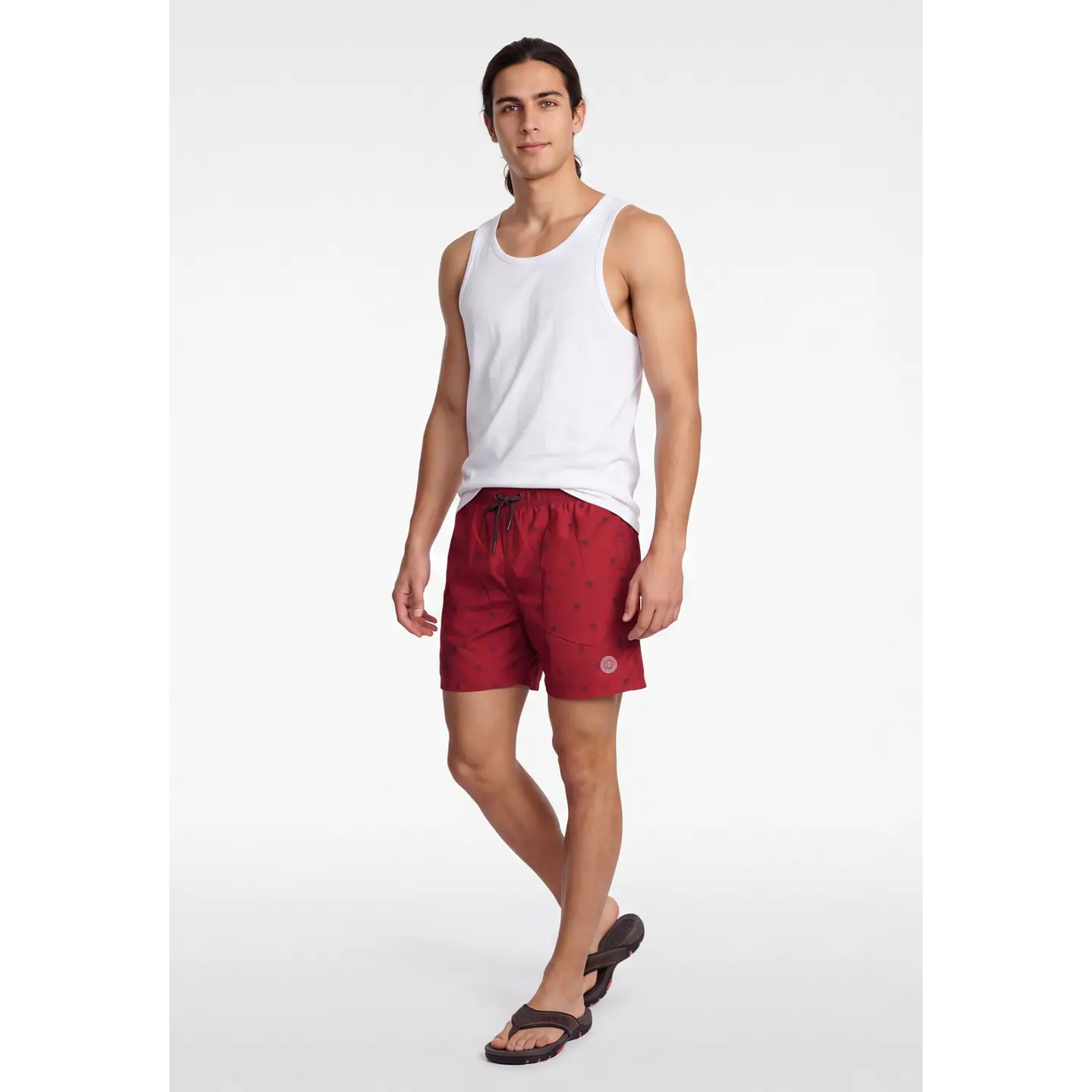 Traje De Baño  Hombre Rojo 3