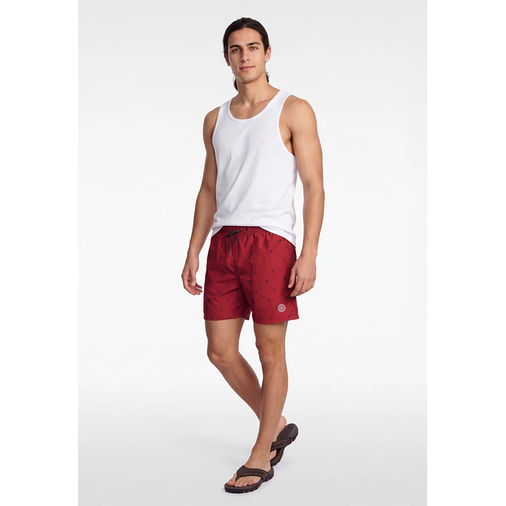 Traje De Baño  Hombre Rojo 3