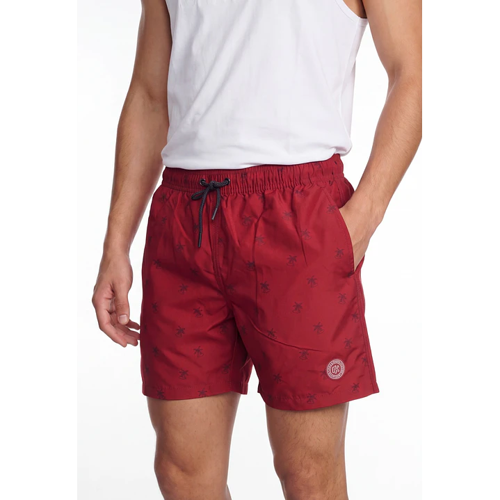 Traje De Baño  Hombre Rojo 4
