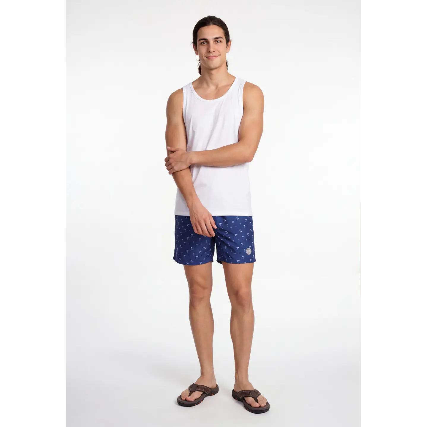 Traje De Baño Hombre Azul 3