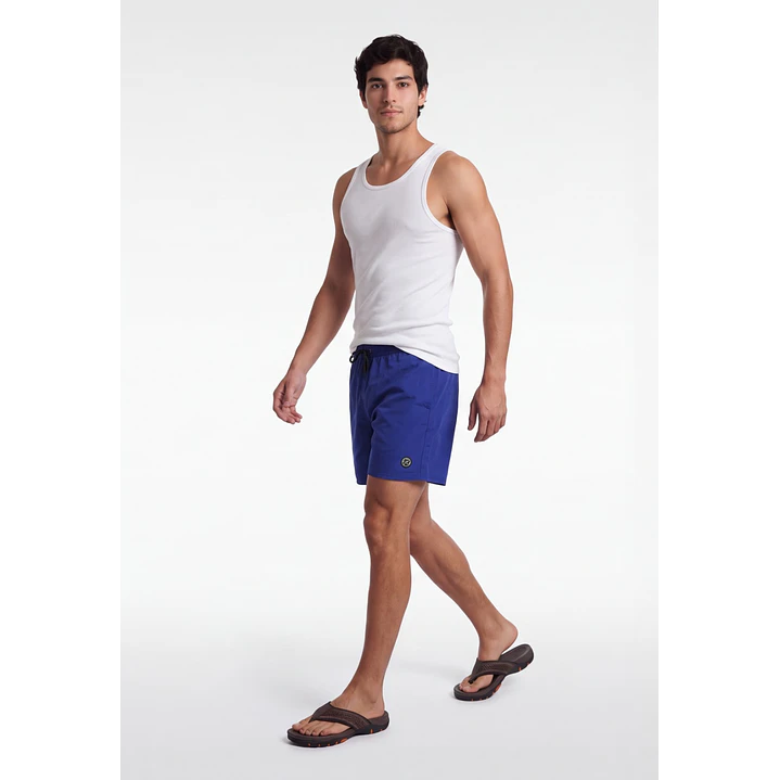 Traje De Baño Clasico Hombre Azulino 3