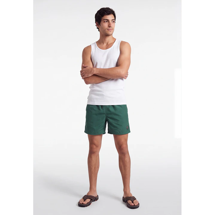 Traje De Baño Clásico Hombre Verde 3