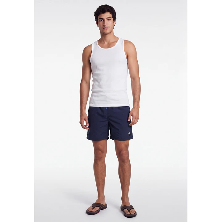 Traje De Baño Clásico Hombre Azul 3