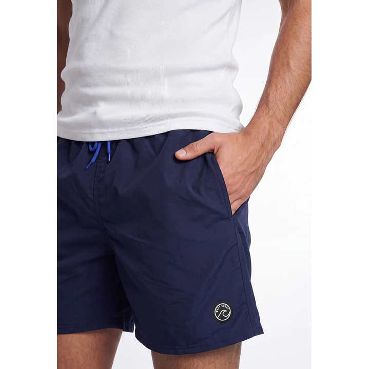 Traje De Baño Clásico Hombre Azul 4