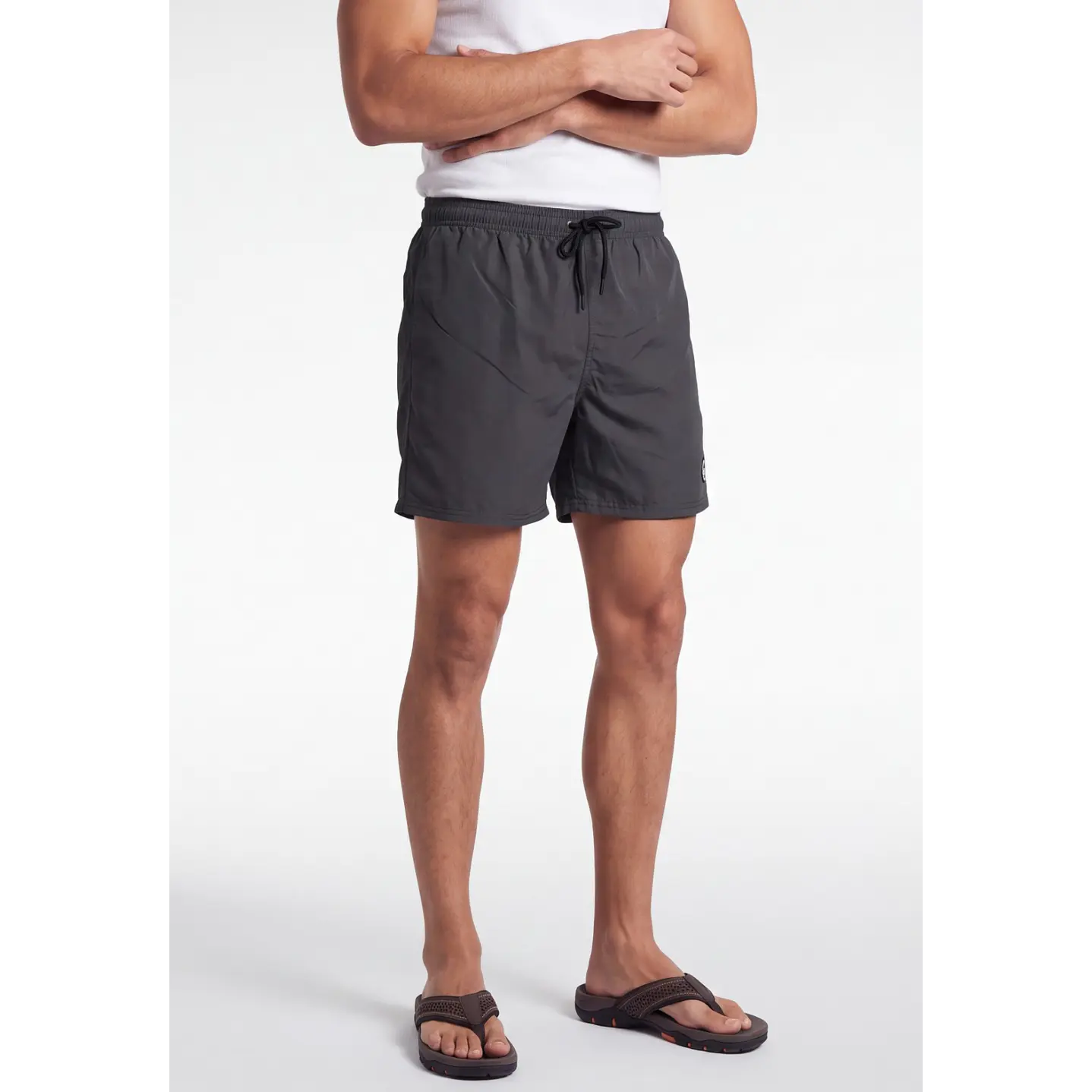 Traje De Baño Clásico Hombre Gris 1