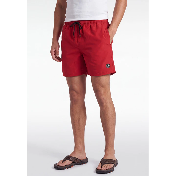Traje De Baño Clásico Hombre Rojo 1
