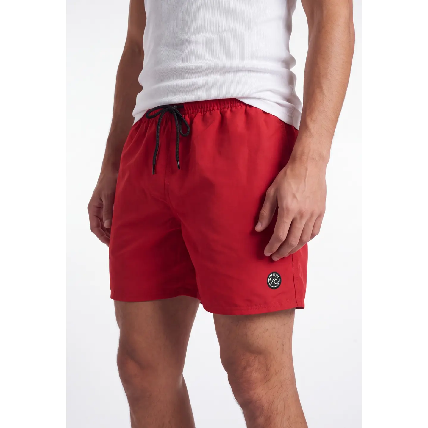 Traje De Baño Clásico Hombre Rojo 4