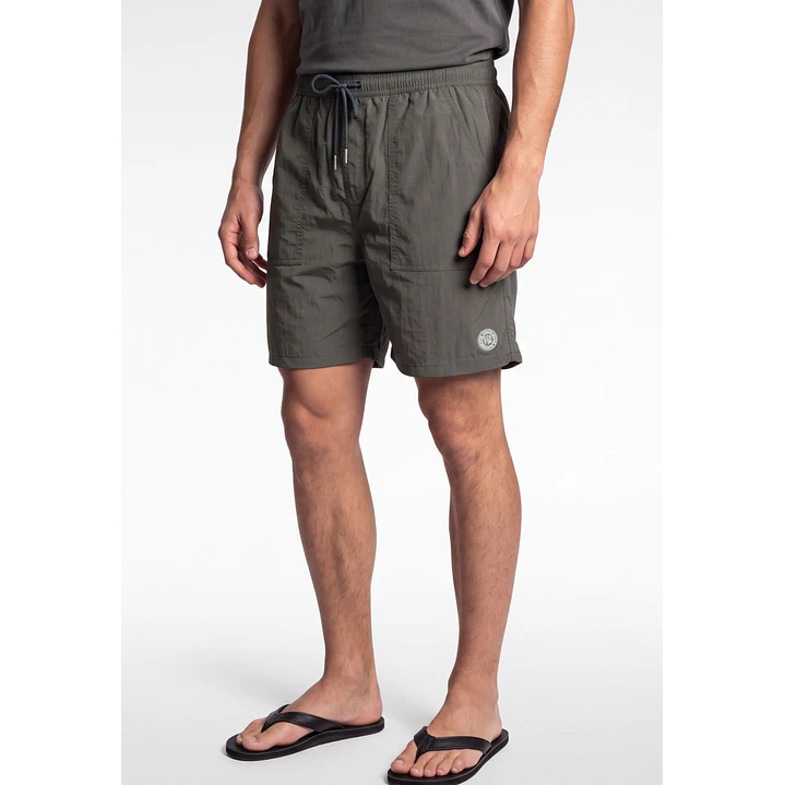 Traje De Baño Casual Hombre Verde 1