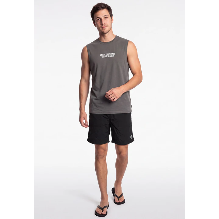 Traje De Baño Casual Hombre Negro 3