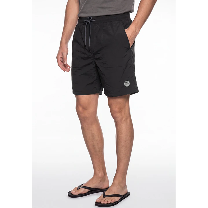 Traje De Baño Casual Hombre Gris 1