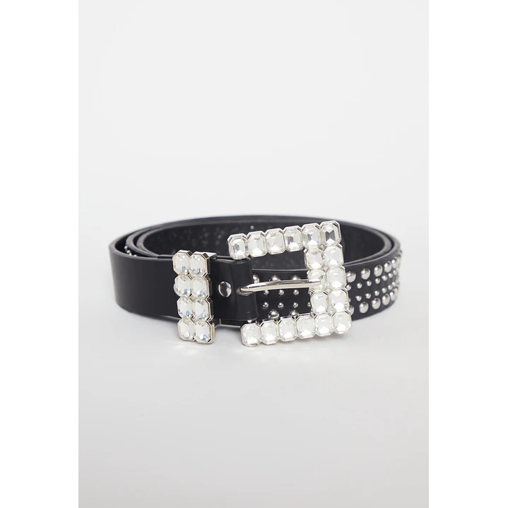 Cinturón Piedras Mujer Negro 1