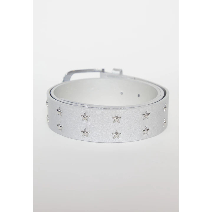 Cinturón Estrellas Mujer Plateado 2