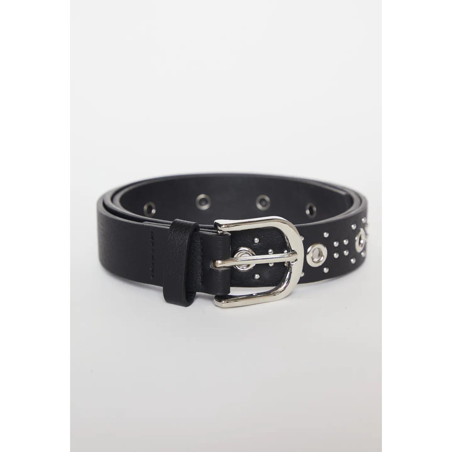 Cinturón Eyelet Mujer Negro 1