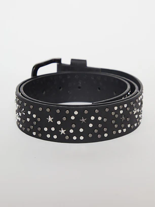 Cinturón Tachas Mujer Negro