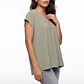Blusa Botones Mujer Verde - Miniatura 1