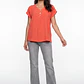 Blusa Botones Mujer Rojo - Miniatura 3