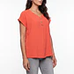 Blusa Botones Mujer Rojo - Miniatura 1
