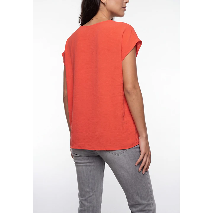 Blusa Botones Mujer Rojo 2