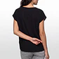 Blusa Botones Mujer Negro - Miniatura 2