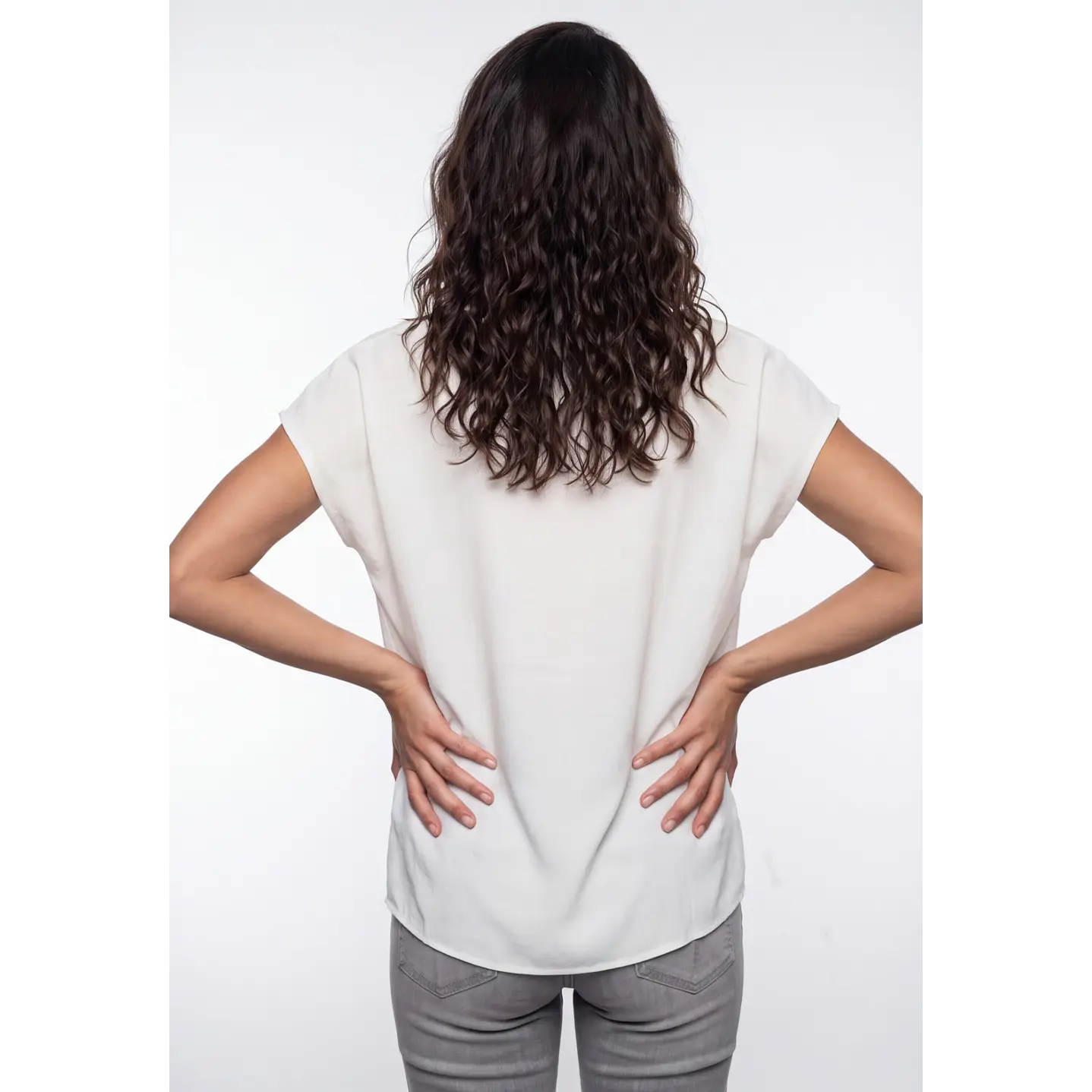 Blusa Botones Mujer Blanco 2