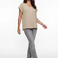 Blusa Botones Mujer Beige - Miniatura 3