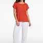 Blusa Elasticada Mujer Rojo - Miniatura 1
