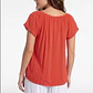 Blusa Elasticada Mujer Rojo - Miniatura 4