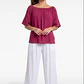 Blusa Elasticada Mujer Fucsia - Miniatura 3