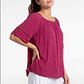Blusa Elasticada Mujer Fucsia - Miniatura 1