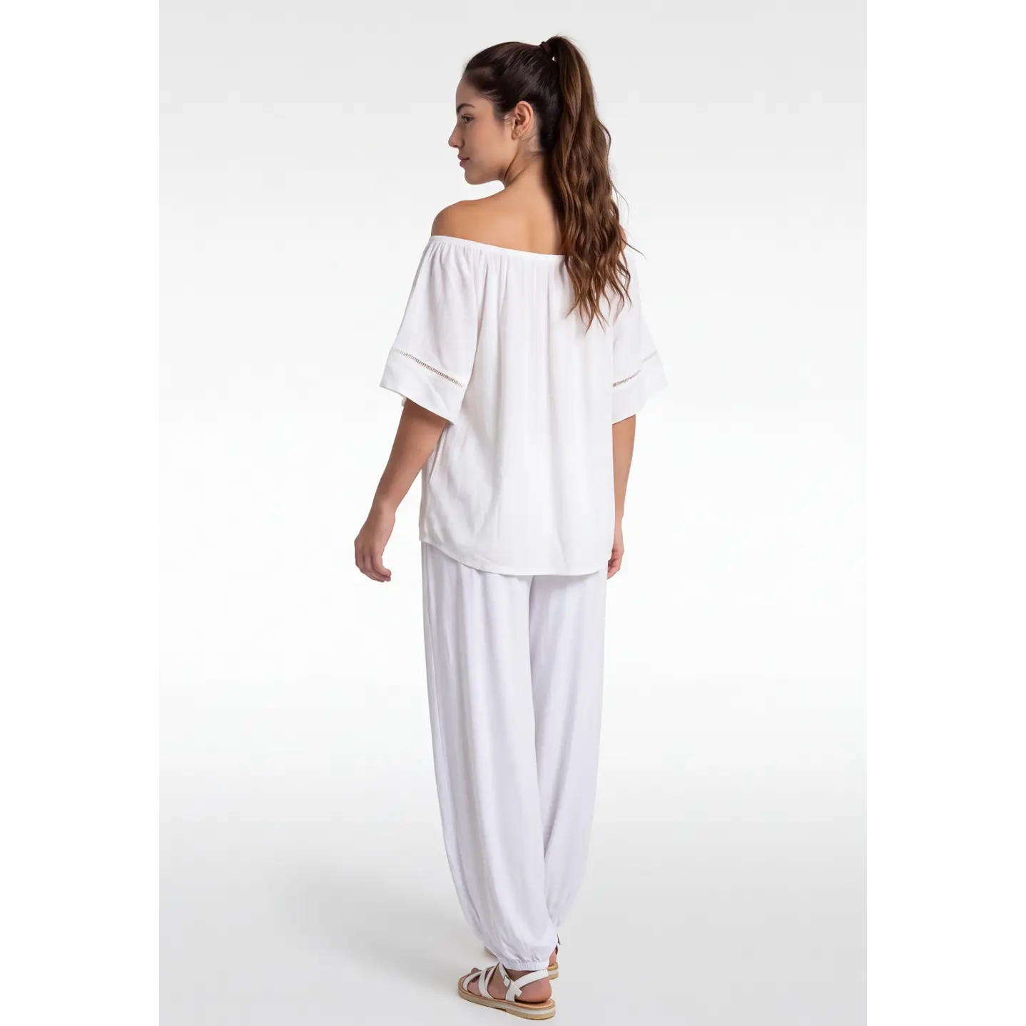 Blusa Elasticada  Mujer Crudo 2