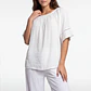 Blusa Elasticada  Mujer Crudo - Miniatura 1