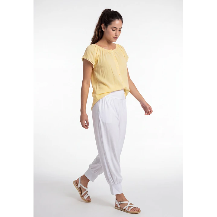 Blusa Elasticada Mujer Amarillo 3