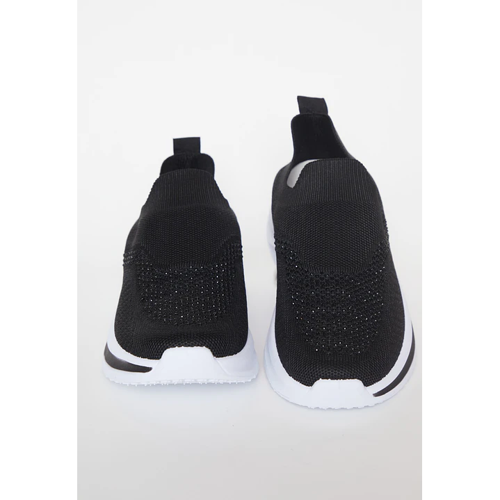 Zapatilla Sock sneakers Mujer Negro 2