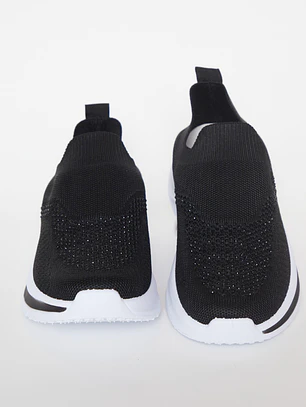 Zapatilla Sock sneakers Mujer Negro
