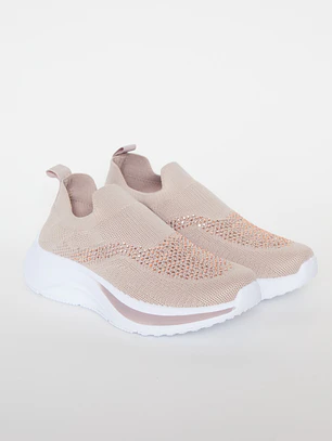 Zapatilla Sock sneakers Mujer Rosado