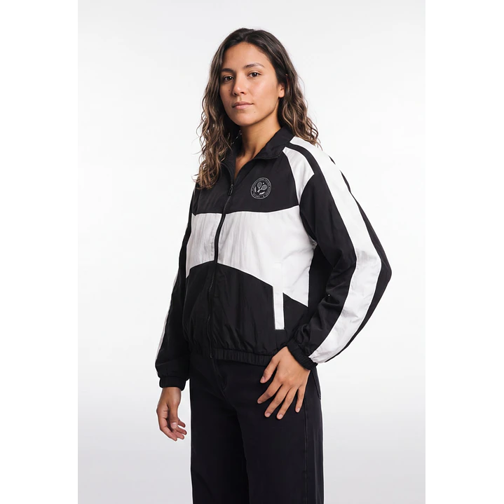 Cortaviento Mujer Manga Larga Negro 1