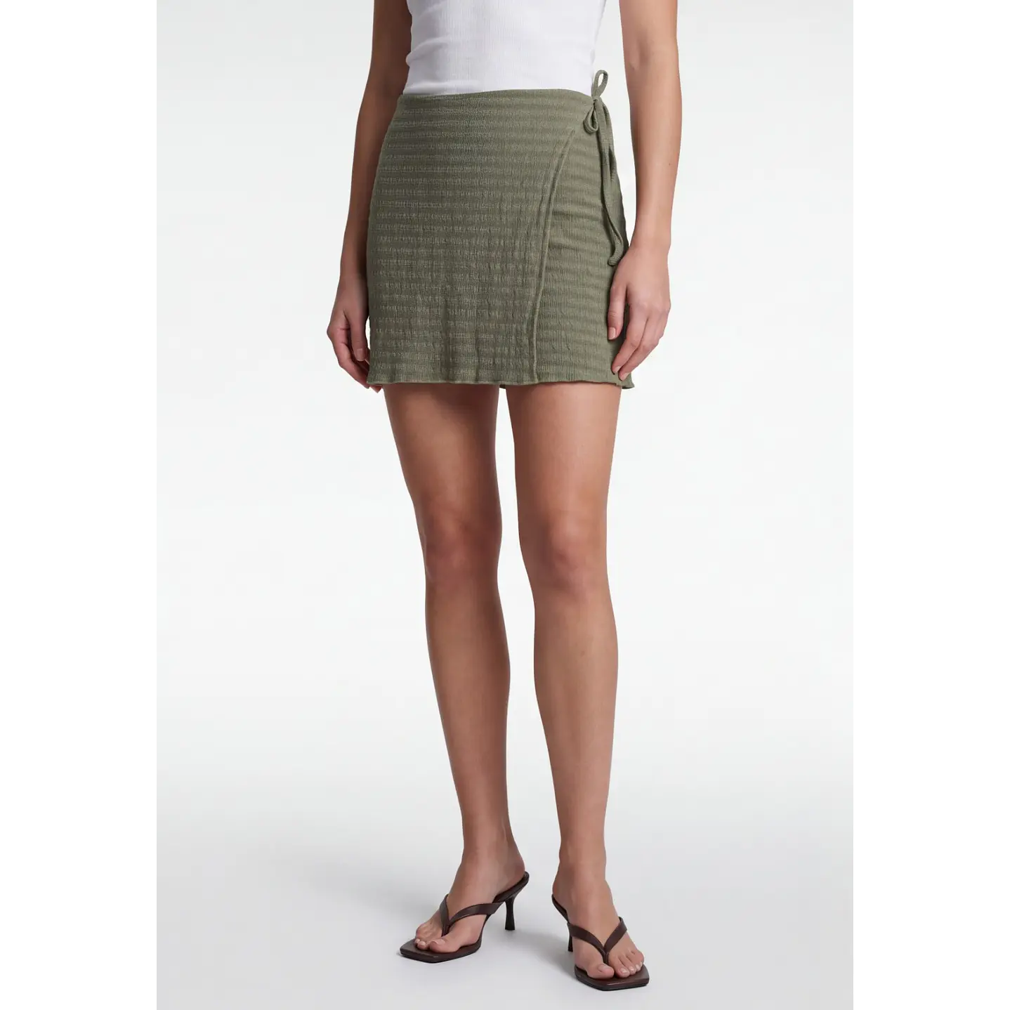 Falda Skort Rustico Mujer Verde 1