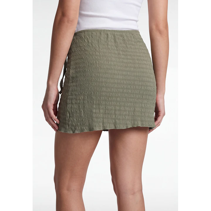 Falda Skort Rustico Mujer Verde 2