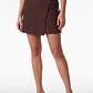 Falda Skort Rustico Mujer Café - Miniatura 1