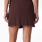 Falda Skort Rustico Mujer Café - Miniatura 2