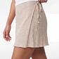 Falda Skort Rustico Mujer Beige - Miniatura 4