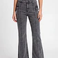 Jeans Costuras Flare Mujer Gris - Miniatura 1