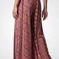 Pantalón Indian Maxi Wide Leg Mujer Rosado - Miniatura 2
