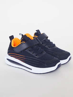 Zapatilla Velcro Niño Azul