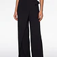Pantalón Creps Wide Leg Mujer Negro - Miniatura 1