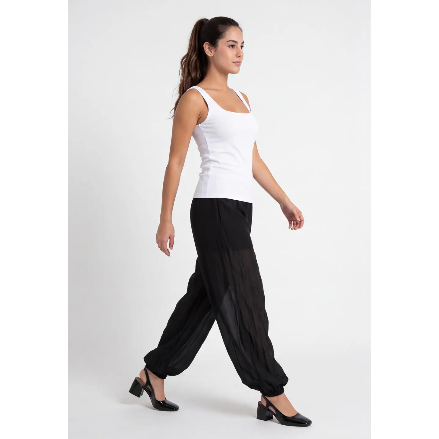Pantalón Ballon Mujer Negro 3