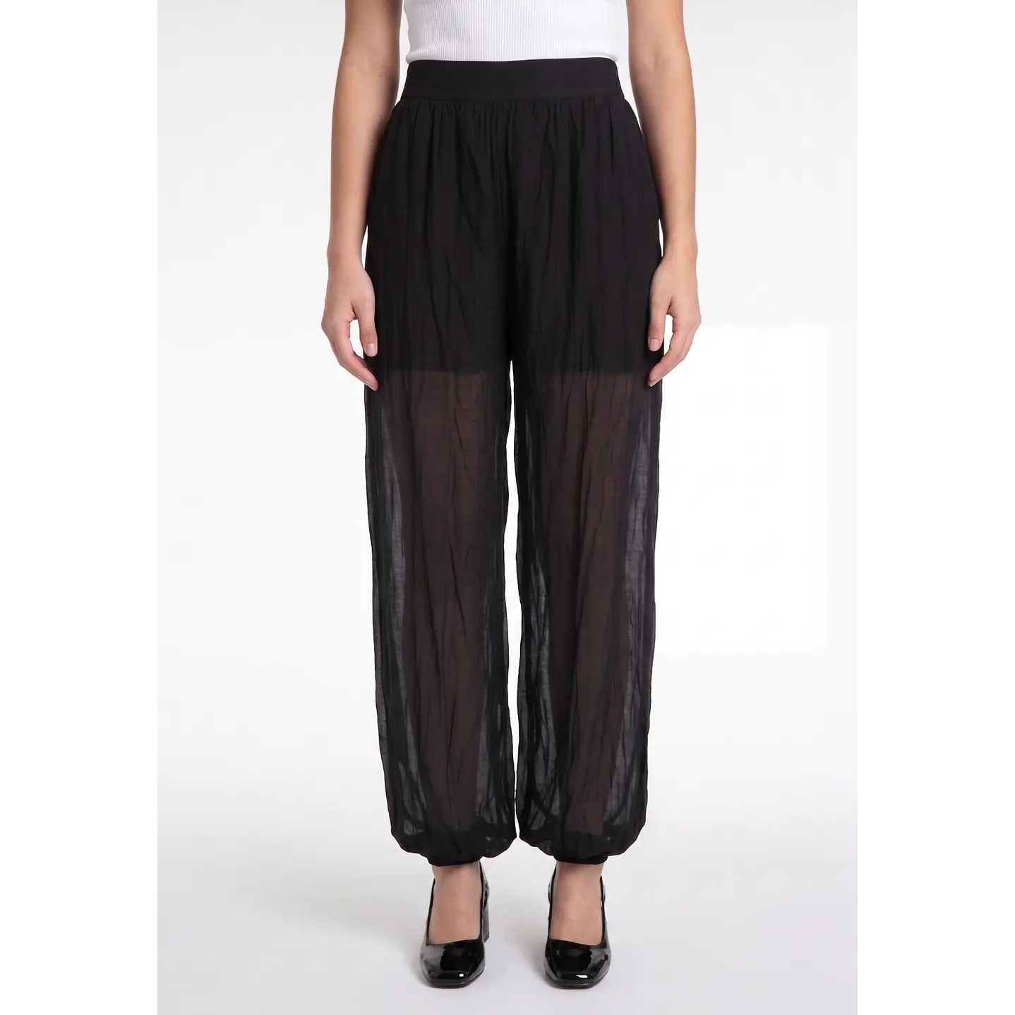 Pantalón Ballon Mujer Negro 1